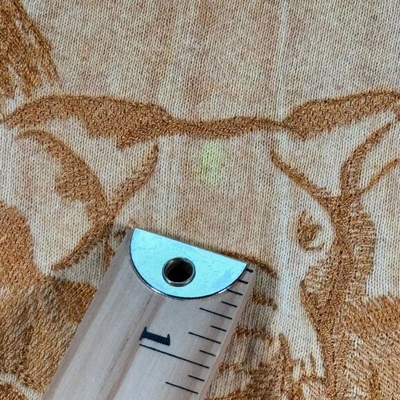 Vintage Jungle Crewneck Sweatshirt Adult XL Orange Forest Animals Halsey USA - Picture 9 of 12